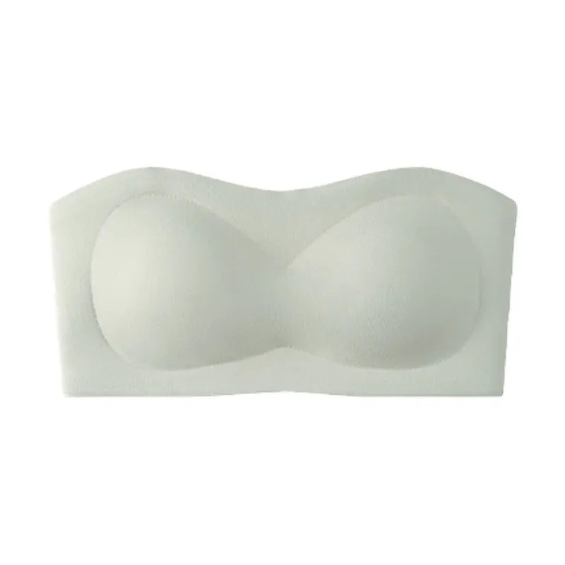 💞Womens Strapless Bras Push Up Bandeau Bra Non Slip Wireless Supportive Padded Bras Seamless Comfortable Tube Jelly Bras