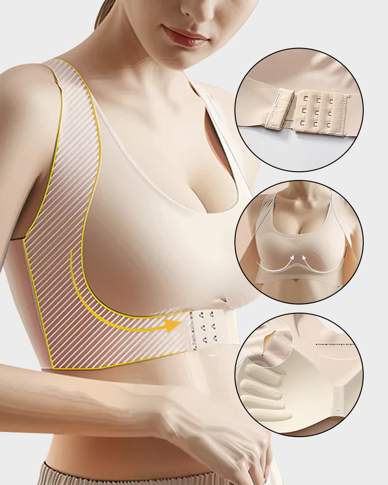 LAST DAY PROMOTION -  Closure Cross-Back Wireless Posture Bra