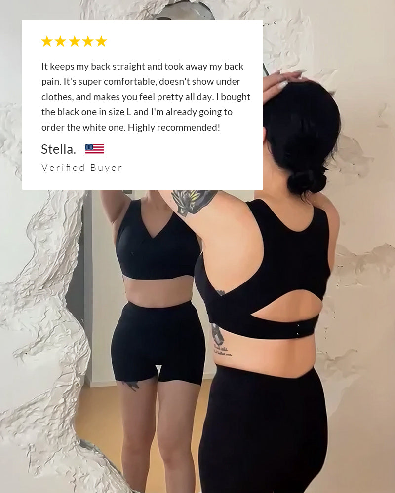 LAST DAY PROMOTION -  Closure Cross-Back Wireless Posture Bra